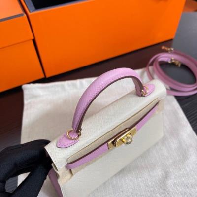 wholesale quality hermes kelly mini ii epson phw bicolor craie match mauve sylvestre